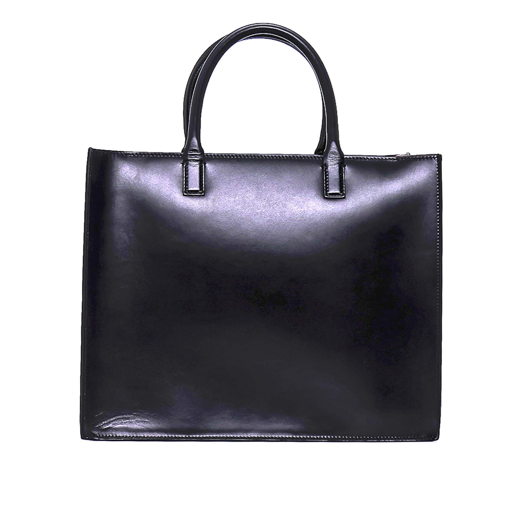 Valentino - Black Leather Top Handle Bag